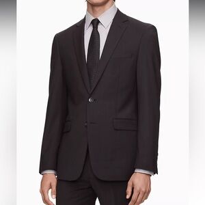 Calvin Klein Men’s Charcoal Slim Fit Suit Jacket